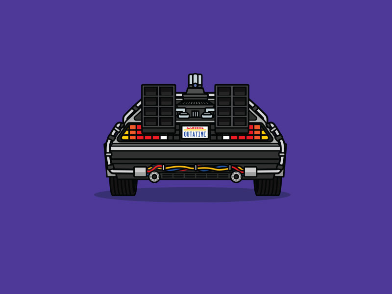Regular Delorean delorean back to the future