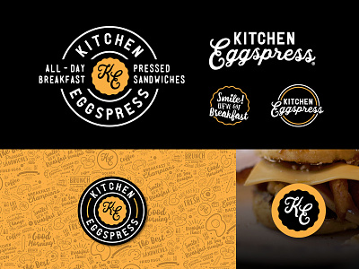 Kitchen Eggspress - Brand Identity badge branding breakfast design identity logo mark