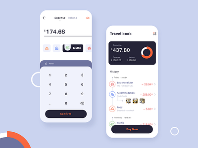 Travel book account app design icon travel typography ui ux