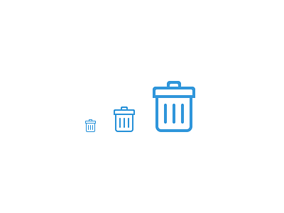 Trash Icon icon outline pixelperfect trash