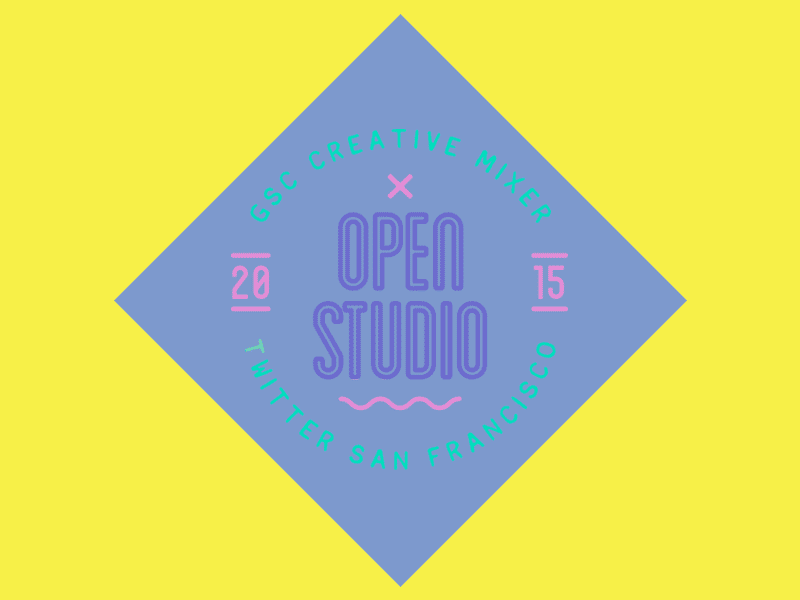 OPNSTD open studio event shirt sticker notebook