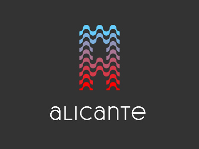 Alicante Logo alicante branding combination mark gradient icon illustration illustrator isotype logo logotype minimalist logo spain vector