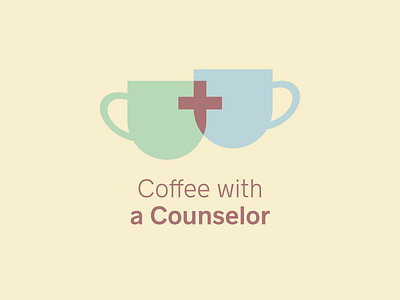 Coffee with a Counselor coffee coffeecup counseling cup design logo mentalhealth psychologist