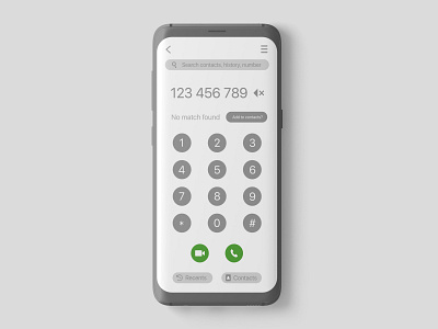 Phone app UI app appdesign call design illustration phone samsung ui ux