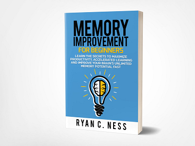 memory improvement book cover 3dbookcover book bookcover design ebook fiverr fiverr.com graphic illustration vector