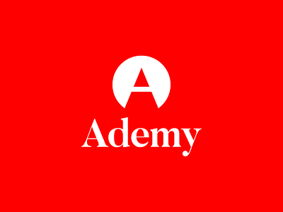 Ademy branding lettermark logo vector