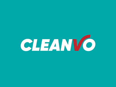 CLEANVO branding cleaning lettermark logo vector