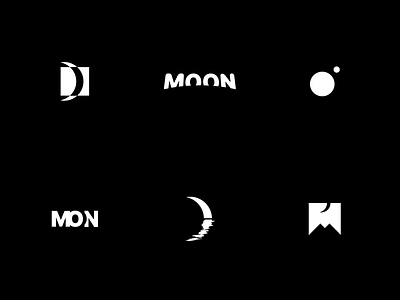 "Moon" Exploration branding illustraion logo moon vector