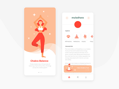 Chakra Balance app appdesign chakra design meditation peace ui ui design yoga