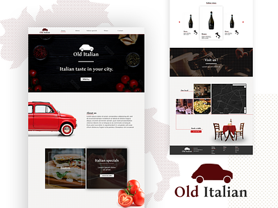 Old italian branding italian italian restaurant italy landing page logo restaurant branding webdesign website website design