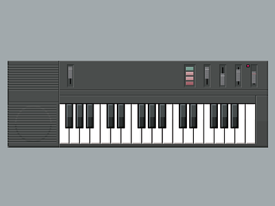 Casio Keyboard casio electronics illustration keyboard musical synthesizer