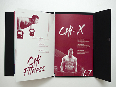 CHi Fitness Company Profile companyprofile editorial editorial layout fitness graphicdesign mnemonic monotone typography