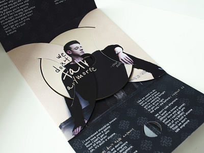 "We Dont Talk Anymore" CD Album cdalbum graphicdesign layoutdesign mockup