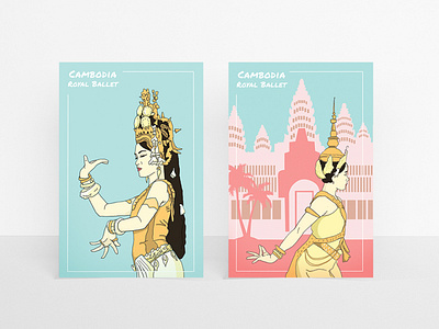 Cambodia Royal Ballet Postcard