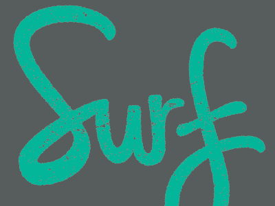 surf shot lettering surf texture
