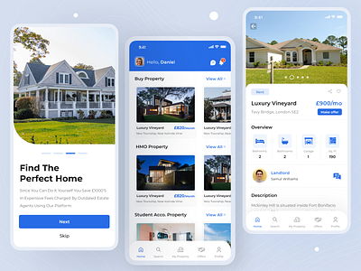 HomePros Real Estate App adobe app design design figma ios mobile mobile app ui ui design uiux user interface ux