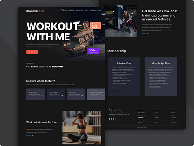 Muscle Up Fitness web