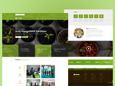 Fertilizer - Agriculture Website adobe agriculture design farm ui website