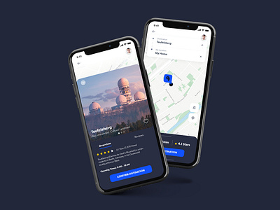 Exploring Ui for a app to explore places