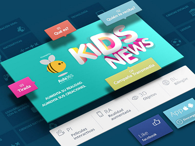 Kids News commercial css3 html5 javascript mediakit parallax website