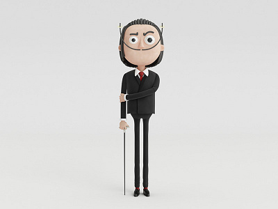 Dali 3D character 3d character painters tribute