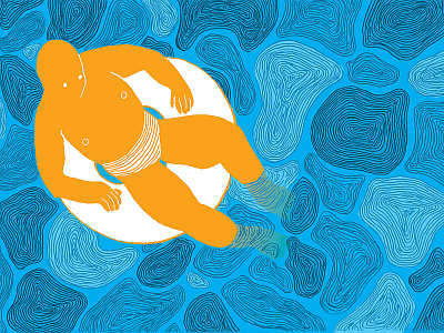 Pool drawing editorial art editorial illustration illustration pool summer texture