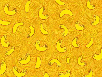 Macaroni & Cheese food and drink food illustration illustration pattern pattern design surface design