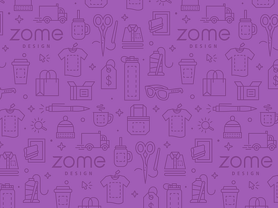 Zome Design icon pattern art branded merchandise cute design fun icon icon pattern line art line icon pattern promotional products zome