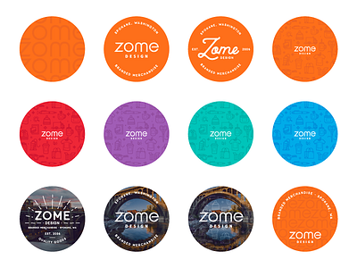 Popsockets color design icons logo orange popsocket print set typography zome