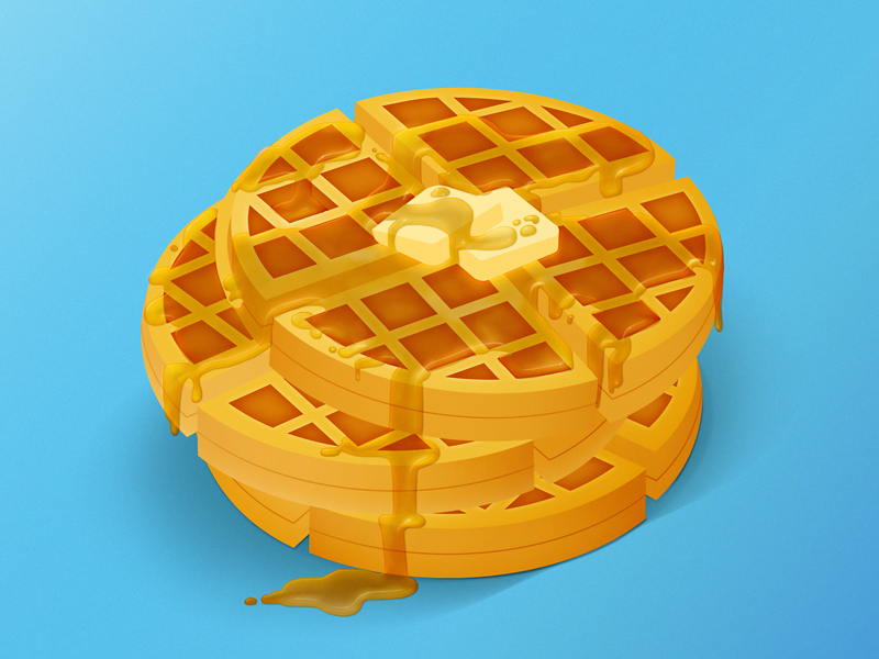 Stack O Waffles By Lauren Brandt On Dribbble