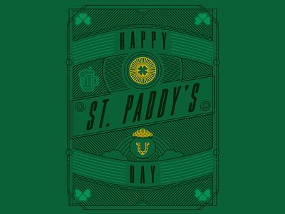 St. Paddy's Day art beer clover design green holiday illustration line art lucky shamrock st. paddys day st. patricks day