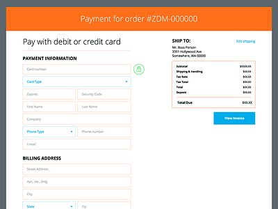 Payment checkout clean design e commerce form online order payment purchase ui ux web design