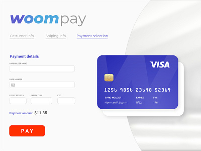 Credit Card Checkout dailyui design interface ux