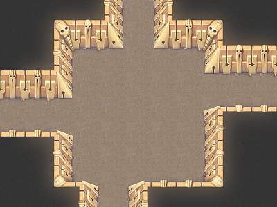 Ancient alien dungeon. alien dungeon game game art game artist rpg seamless tiles tileset top down