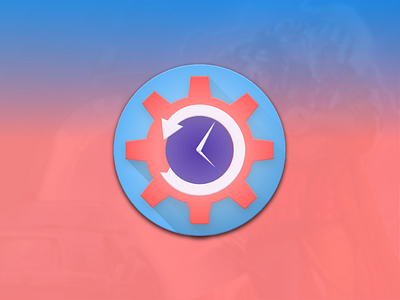 Back to the Future icon icons material design time machine