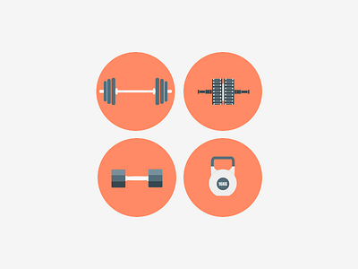 Fitness Icon ab roller barbell dumbbell fitness icons kettlebell