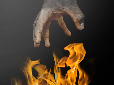 Fahrenheit 451 burn design fire flyer graphic graphic design hand poster