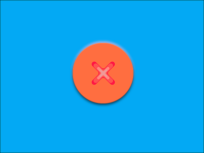 Daily Design Challenge #5 [X Button] bold icon material design