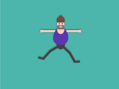 Daily Design Challenge #12 [Toon Character] challenge character design graphics gym toon workout