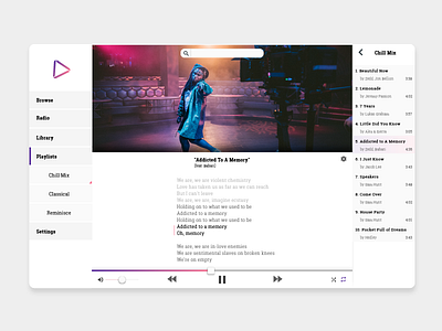 Music App app graphics minimalism music simple type