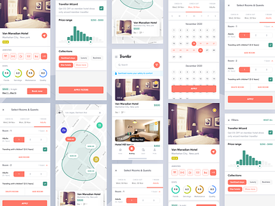 Travellor App ( Hotel Booking App) Concept