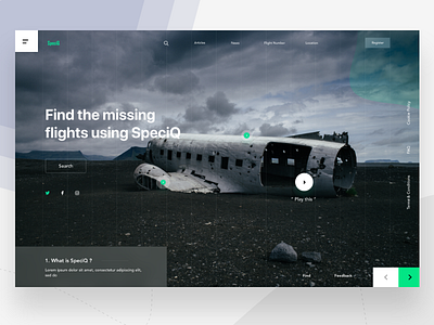 Hello Dribbble design dribbble first shot flight search hello dribbble landing page ui unsplash ux web website