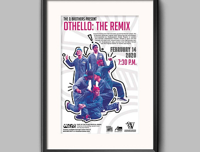 Q Brothers Othello design illustration print production promotion