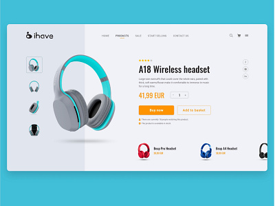 Ecommerce Landing Page (ihave) @design @ui