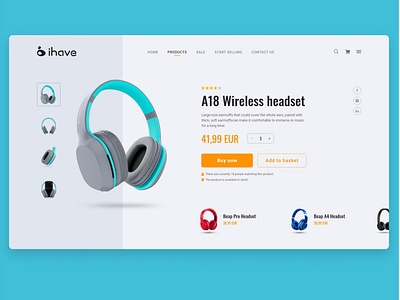 Ecommerce Landing Page (ihave)