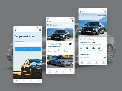 Renter Mobile App - Rent a car