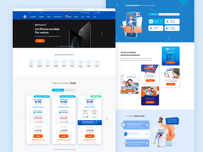 Home Page Entel - Web redesign