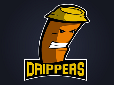 Drippers - Day 6 - Daily logo challenge adobe illustrator daily logo challenge graphic design illustration illustrator logo logo design