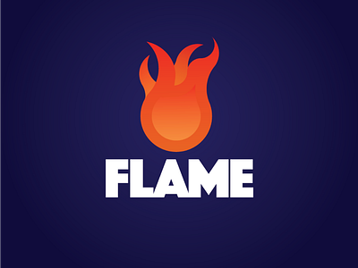 Flame - day 10 - daily logo challenge daily logo challenge graphic design illustration illustrator logo logo design