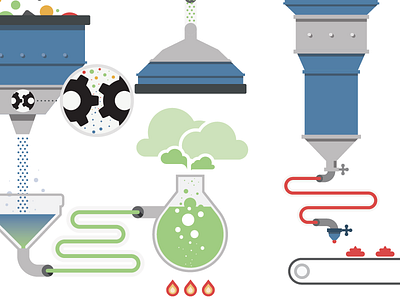 How Radius Works v2 data illustration startup technology